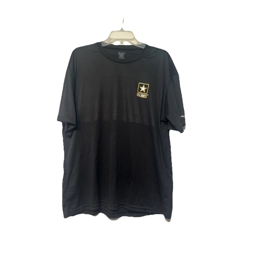 Us Army 100% Polyester Quick Dry Shirt‎ Black Size Large